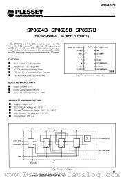 SP8637B datasheet pdf PLESSEY Semiconductors