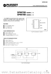 SP8678B datasheet pdf PLESSEY Semiconductors