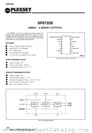 SP8735B datasheet pdf PLESSEY Semiconductors
