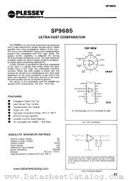 SP9685 datasheet pdf PLESSEY Semiconductors