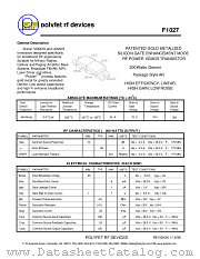 F1027 datasheet pdf Polyfet RF Devices