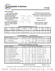 F1116 datasheet pdf Polyfet RF Devices