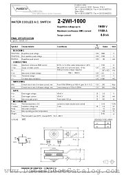 2-2WI-1000S16 datasheet pdf POSEICO SPA