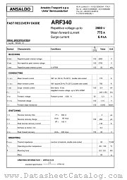 ARF340 datasheet pdf POSEICO SPA