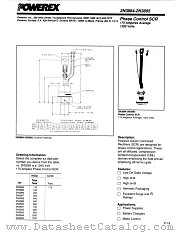 2N3884-2N3895 datasheet pdf Powerex Power Semiconductors