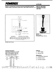 A170R datasheet pdf Powerex Power Semiconductors