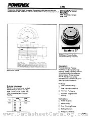 A430 datasheet pdf Powerex Power Semiconductors
