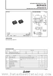 BCR16CS datasheet pdf Powerex Power Semiconductors
