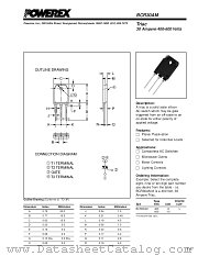 BCR30AM-8L datasheet pdf Powerex Power Semiconductors