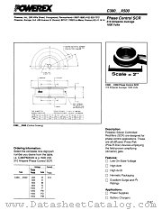 C380PDX500 datasheet pdf Powerex Power Semiconductors