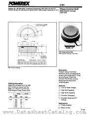 C781 datasheet pdf Powerex Power Semiconductors