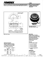 C783 datasheet pdf Powerex Power Semiconductors