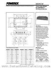 CM100TJ-12F datasheet pdf Powerex Power Semiconductors