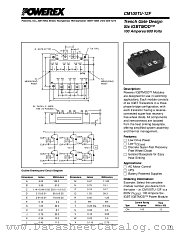 CM100TU-12F datasheet pdf Powerex Power Semiconductors