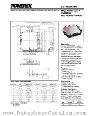 CM1400DU-24NF datasheet pdf Powerex Power Semiconductors
