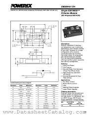 CM300HA-12H datasheet pdf Powerex Power Semiconductors