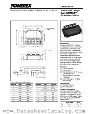 CM350DU-5F datasheet pdf Powerex Power Semiconductors