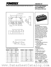 CM400DU-5F datasheet pdf Powerex Power Semiconductors