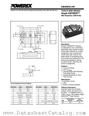 CM400HU-24F datasheet pdf Powerex Power Semiconductors