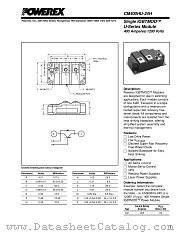 CM400HU-24H datasheet pdf Powerex Power Semiconductors