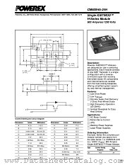 CM600HA-24H datasheet pdf Powerex Power Semiconductors