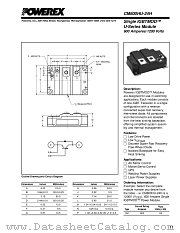 CM600HU-24H datasheet pdf Powerex Power Semiconductors