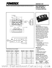 CM75DU-12H datasheet pdf Powerex Power Semiconductors