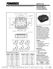 CM75TU-12H datasheet pdf Powerex Power Semiconductors