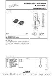CT15SM-24 datasheet pdf Powerex Power Semiconductors