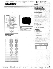 D66DE6100 datasheet pdf Powerex Power Semiconductors