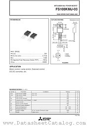 FS100KMJ-03 datasheet pdf Powerex Power Semiconductors