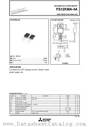 FS12KMA-4A datasheet pdf Powerex Power Semiconductors