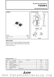 FS5UM-5 datasheet pdf Powerex Power Semiconductors
