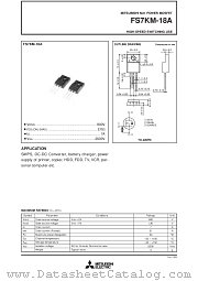 FS7KM-18A datasheet pdf Powerex Power Semiconductors