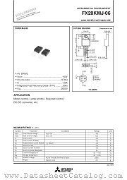 FX20KMJ-06 datasheet pdf Powerex Power Semiconductors