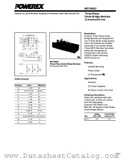 ME700803 datasheet pdf Powerex Power Semiconductors