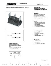 PD412211 datasheet pdf Powerex Power Semiconductors
