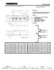 QIC0620001 datasheet pdf Powerex Power Semiconductors