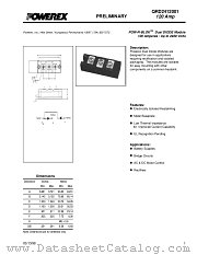 QRD2412001 datasheet pdf Powerex Power Semiconductors