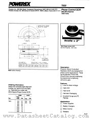 T6201620 datasheet pdf Powerex Power Semiconductors
