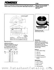 T7200645 datasheet pdf Powerex Power Semiconductors