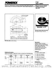 T7S0750A datasheet pdf Powerex Power Semiconductors