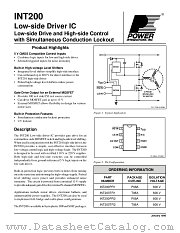 INT200PFI2 datasheet pdf Power Integrations Inc