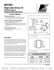 INT201PFI datasheet pdf Power Integrations Inc