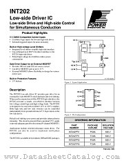 INT202TFI1 datasheet pdf Power Integrations Inc
