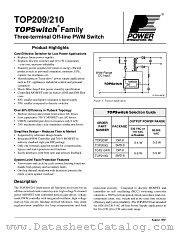 TOP209G datasheet pdf Power Integrations Inc