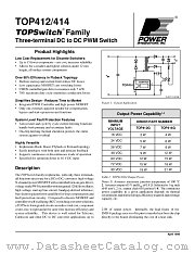 TOP412 datasheet pdf Power Integrations Inc