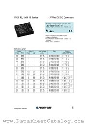 20IMX15-2.5-9RG datasheet pdf Power-One