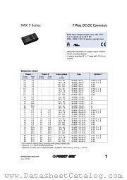 40IMX7-12-12-9 datasheet pdf Power-One