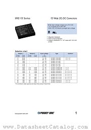 48IMS15-15-9C datasheet pdf Power-One